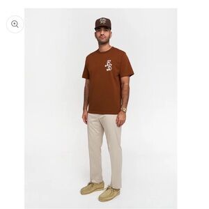 Bogey Boys Brown BB Logo Essential Tee Sz M EUC 100% cotton